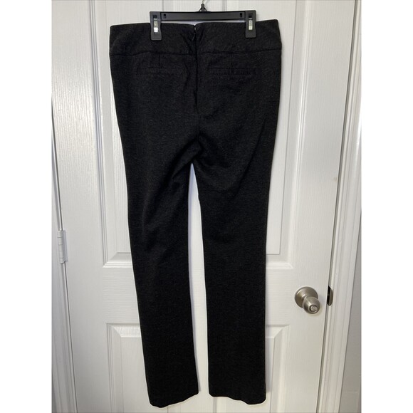 CAbi Rave Ponte Knit Dress Pants Size 8 Charcoal Gray Bootcut Stretch 542R - Picture 3 of 10